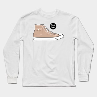 Shoe chuck pocket light brown Long Sleeve T-Shirt